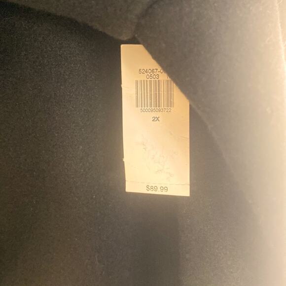 Old navy black soft brushed funnel neck coat - Picture 10 of 11